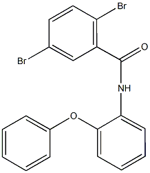 2,5-dibromo-N-(2-phenoxyphenyl)benzamide Struktur