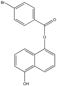 5-hydroxy-1-naphthyl 4-bromobenzoate Struktur