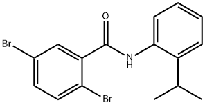 2,5-dibromo-N-(2-isopropylphenyl)benzamide Struktur