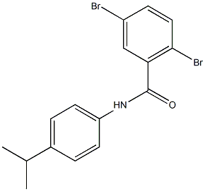 2,5-dibromo-N-(4-isopropylphenyl)benzamide Struktur