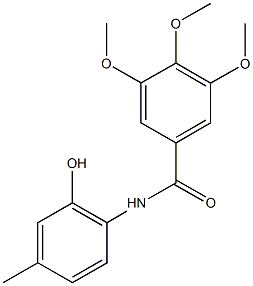 N-(2-hydroxy-4-methylphenyl)-3,4,5-trimethoxybenzamide Struktur