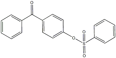 4-benzoylphenyl benzenesulfonate Struktur