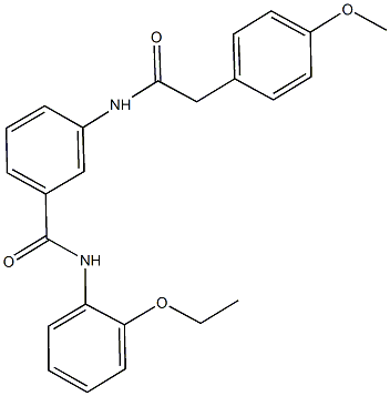 N-(2-ethoxyphenyl)-3-{[(4-methoxyphenyl)acetyl]amino}benzamide Struktur