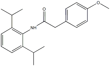 N-(2,6-diisopropylphenyl)-2-(4-methoxyphenyl)acetamide Struktur