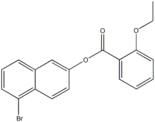 5-bromo-2-naphthyl 2-ethoxybenzoate Struktur