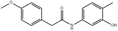 N-(3-hydroxy-4-methylphenyl)-2-(4-methoxyphenyl)acetamide Struktur