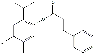 4-chloro-2-isopropyl-5-methylphenyl 3-phenylacrylate Struktur