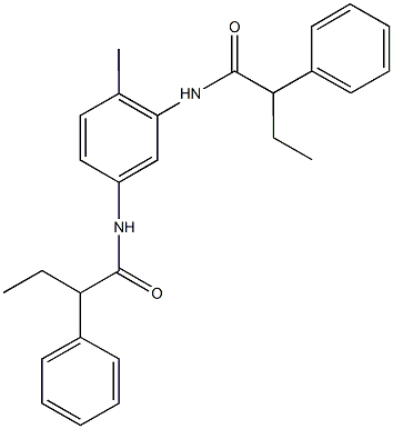 N-{2-methyl-5-[(2-phenylbutanoyl)amino]phenyl}-2-phenylbutanamide Struktur