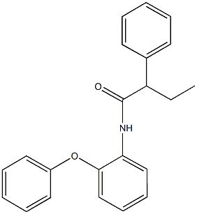 N-(2-phenoxyphenyl)-2-phenylbutanamide Struktur