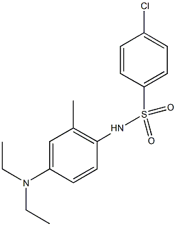 4-chloro-N-[4-(diethylamino)-2-methylphenyl]benzenesulfonamide Struktur