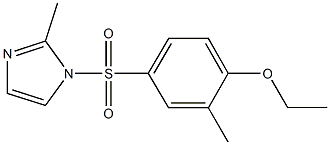 ethyl 2-methyl-4-[(2-methyl-1H-imidazol-1-yl)sulfonyl]phenyl ether Struktur