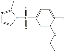 ethyl 2-fluoro-5-[(2-methyl-1H-imidazol-1-yl)sulfonyl]phenyl ether Struktur