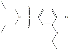 4-bromo-3-ethoxy-N,N-dipropylbenzenesulfonamide Struktur