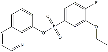 8-quinolinyl 3-ethoxy-4-fluorobenzenesulfonate Struktur