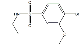 4-bromo-N-isopropyl-3-methoxybenzenesulfonamide Struktur