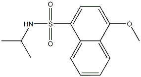 N-isopropyl-4-methoxy-1-naphthalenesulfonamide Struktur