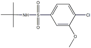 N-(tert-butyl)-4-chloro-3-methoxybenzenesulfonamide Struktur