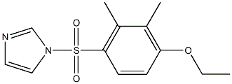 ethyl 4-(1H-imidazol-1-ylsulfonyl)-2,3-dimethylphenyl ether Struktur