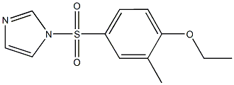 ethyl 4-(1H-imidazol-1-ylsulfonyl)-2-methylphenyl ether Struktur