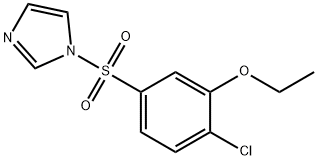 2-chloro-5-(1H-imidazol-1-ylsulfonyl)phenyl ethyl ether Struktur