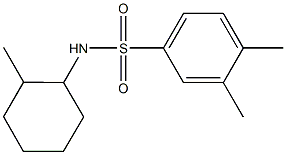 3,4-dimethyl-N-(2-methylcyclohexyl)benzenesulfonamide Struktur