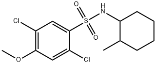 2,5-dichloro-4-methoxy-N-(2-methylcyclohexyl)benzenesulfonamide Struktur