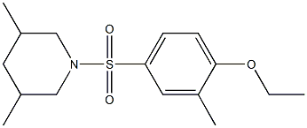 4-[(3,5-dimethyl-1-piperidinyl)sulfonyl]-2-methylphenyl ethyl ether Struktur