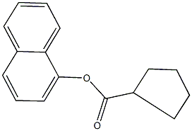 1-naphthyl cyclopentanecarboxylate Struktur