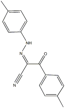 3-(4-methylphenyl)-2-[(4-methylphenyl)hydrazono]-3-oxopropanenitrile Struktur