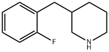 3-(2-fluorobenzyl)piperidine Struktur