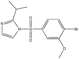 2-bromo-5-[(2-isopropyl-1H-imidazol-1-yl)sulfonyl]phenyl methyl ether Struktur