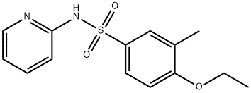 4-ethoxy-3-methyl-N-(2-pyridinyl)benzenesulfonamide Struktur