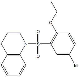 4-bromo-2-(3,4-dihydro-1(2H)-quinolinylsulfonyl)phenyl ethyl ether Struktur