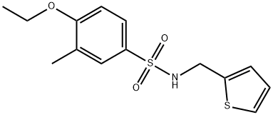 4-ethoxy-3-methyl-N-(2-thienylmethyl)benzenesulfonamide Struktur