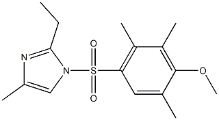 4-[(2-ethyl-4-methyl-1H-imidazol-1-yl)sulfonyl]-2,3,6-trimethylphenyl methyl ether Struktur