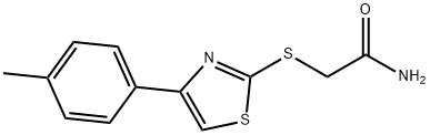 2-{[4-(4-methylphenyl)-1,3-thiazol-2-yl]sulfanyl}acetamide Struktur