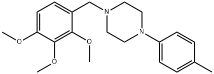 1-(4-methylphenyl)-4-(2,3,4-trimethoxybenzyl)piperazine Struktur