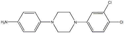 4-[4-(3,4-dichlorophenyl)-1-piperazinyl]phenylamine Struktur