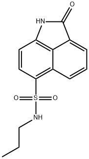 2-oxo-N-propyl-1,2-dihydrobenzo[cd]indole-6-sulfonamide Struktur