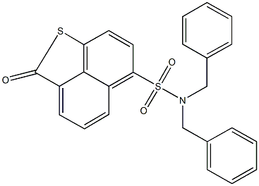 N,N-dibenzyl-2-oxo-2H-naphtho[1,8-bc]thiophene-6-sulfonamide Struktur