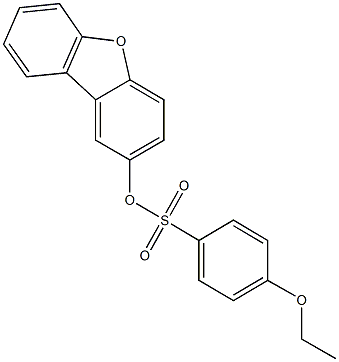 dibenzo[b,d]furan-2-yl 4-ethoxybenzenesulfonate Struktur