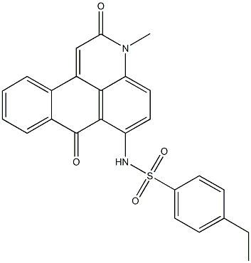 4-ethyl-N-(3-methyl-2,7-dioxo-2,7-dihydro-3H-naphtho[1,2,3-de]quinolin-6-yl)benzenesulfonamide Struktur