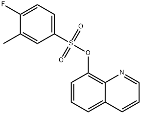 8-quinolinyl 4-fluoro-3-methylbenzenesulfonate Struktur