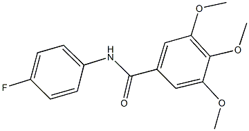 N-(4-fluorophenyl)-3,4,5-trimethoxybenzamide Struktur