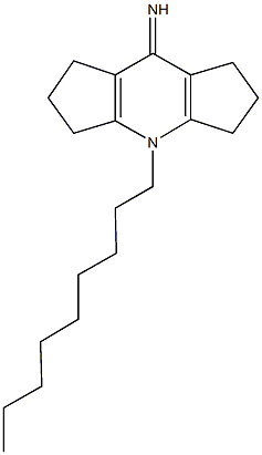 4-nonyl-2,3,4,5,6,7-hexahydrodicyclopenta[b,e]pyridin-8(1H)-imine Struktur