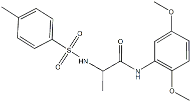 N-(2,5-dimethoxyphenyl)-2-{[(4-methylphenyl)sulfonyl]amino}propanamide Struktur