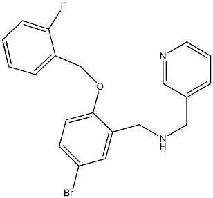 N-{5-bromo-2-[(2-fluorobenzyl)oxy]benzyl}-N-(3-pyridinylmethyl)amine Struktur