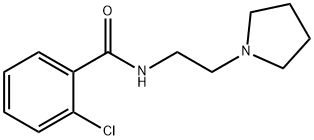 2-chloro-N-[2-(1-pyrrolidinyl)ethyl]benzamide Struktur