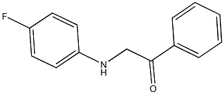 2-(4-fluoroanilino)-1-phenylethanone Struktur