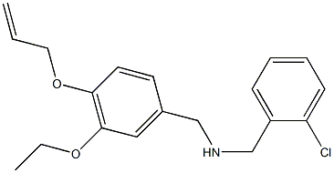 N-[4-(allyloxy)-3-ethoxybenzyl]-N-(2-chlorobenzyl)amine Struktur